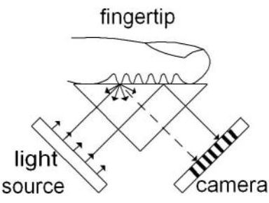 FTIR fingerprint sensing